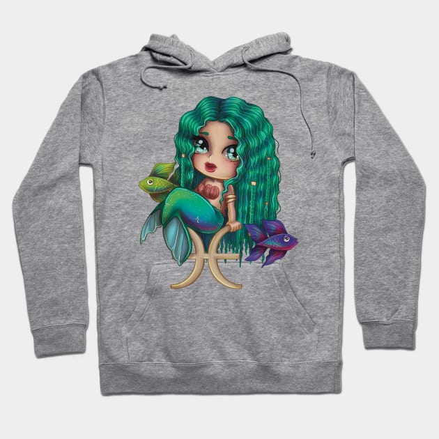 Zodiac Girl Pisces Hoodie by thewickedmrshicks